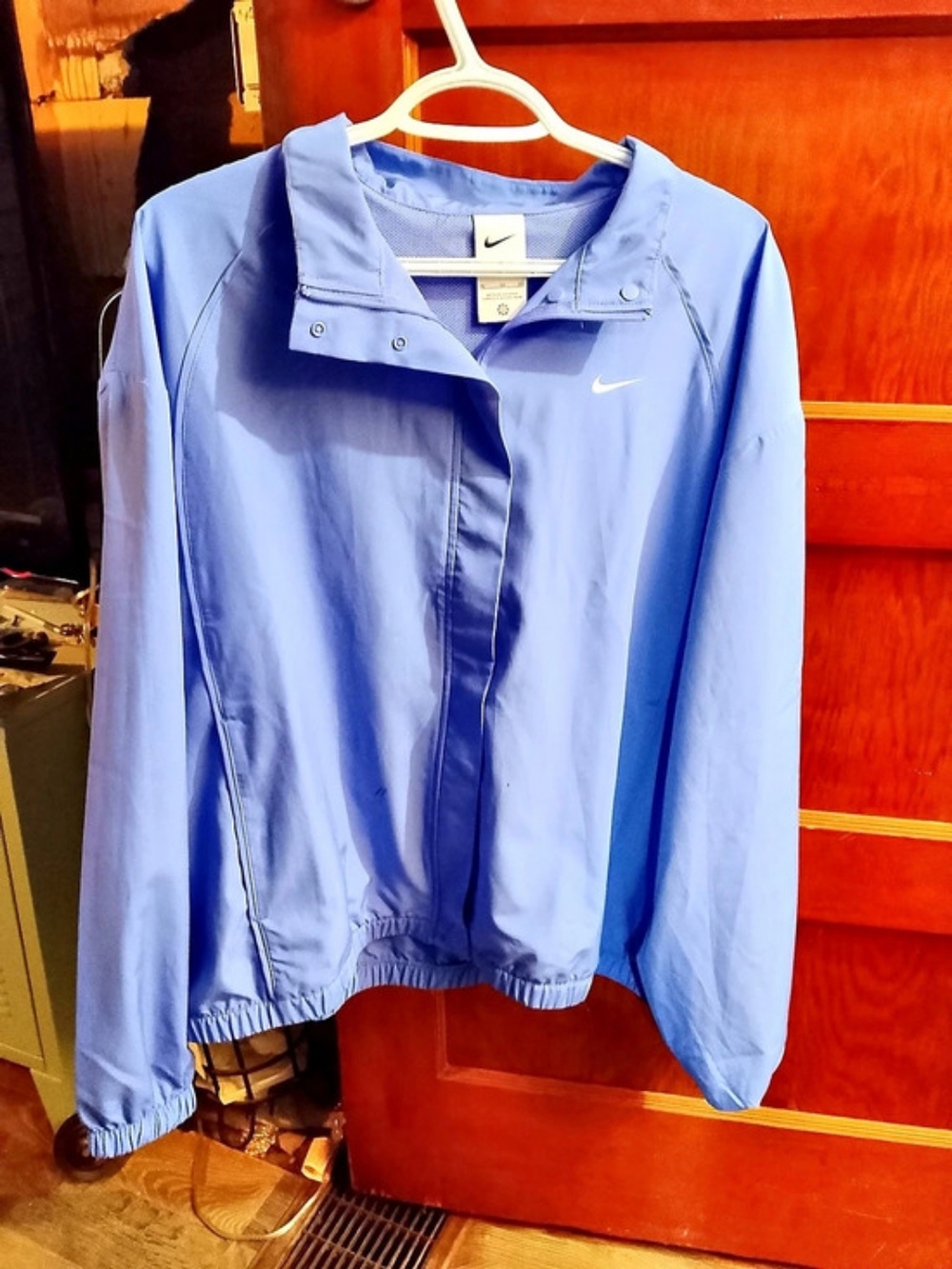 Nike Blue Windbreaker Size Medium Like New